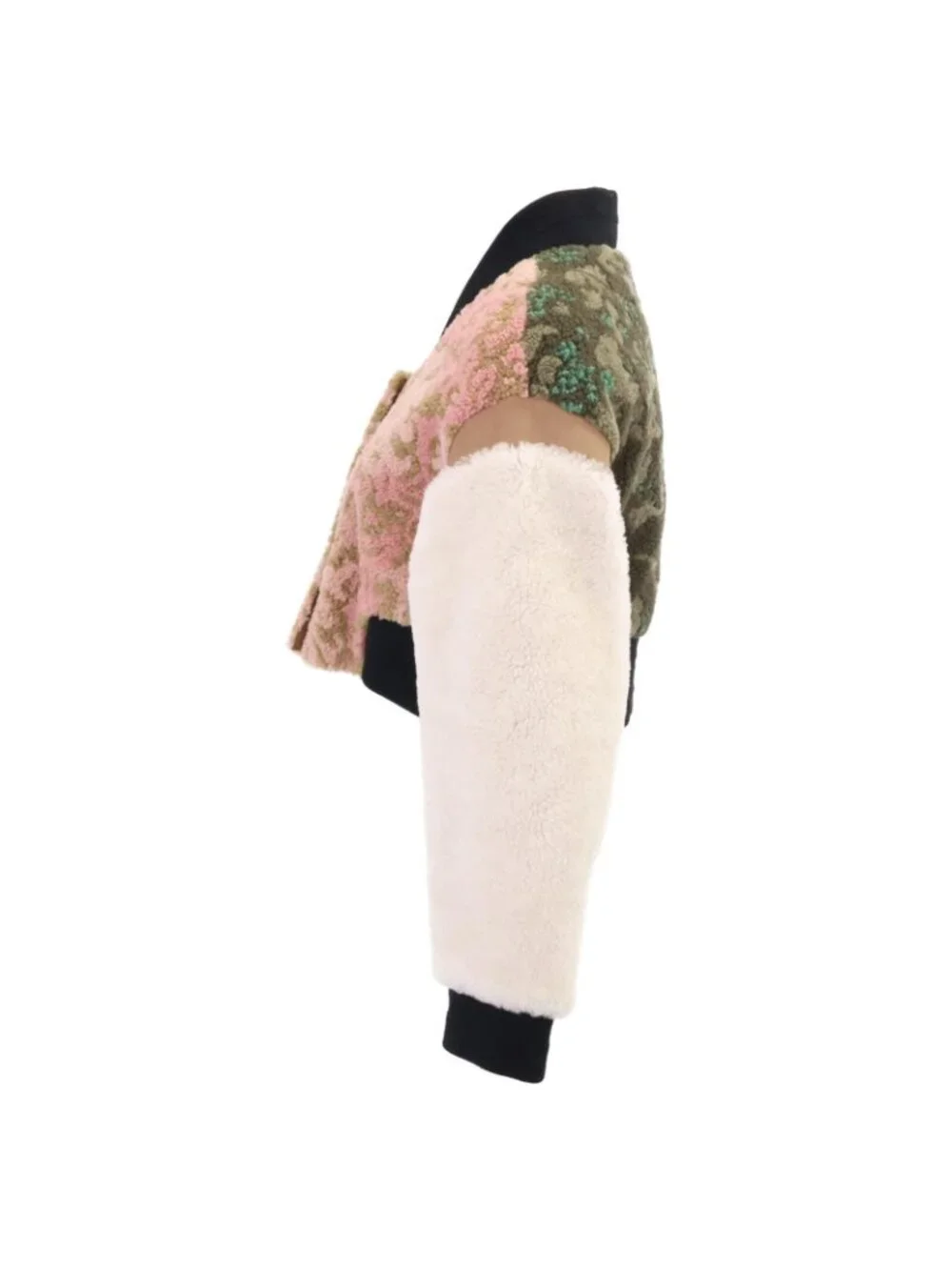 Dior Lambskin Boa Contrast Cropped Jacket 40 - Picture 3 of 7